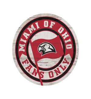 Fans Only Flag Miami University Circle
